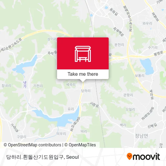 당하리.흰돌산기도원입구 map