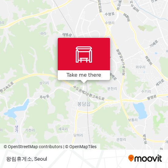 왕림휴게소 map