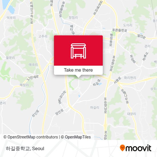 하길중학교 map