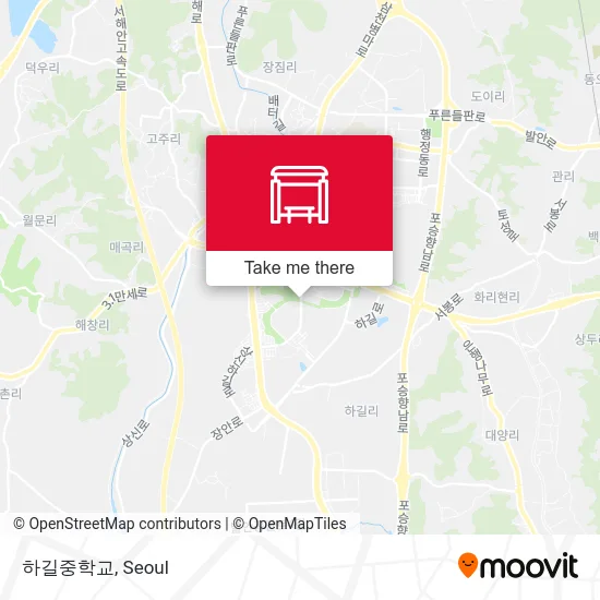하길중학교 map