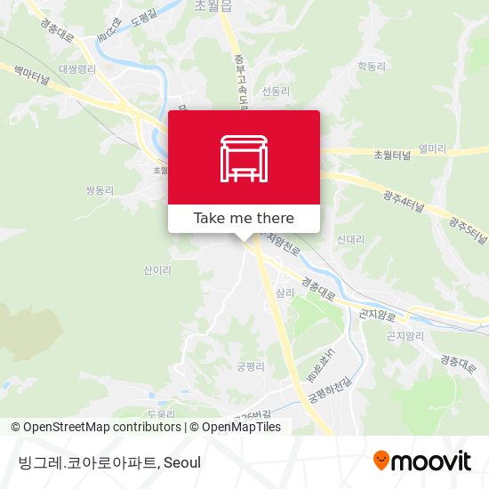 빙그레.코아로아파트 map