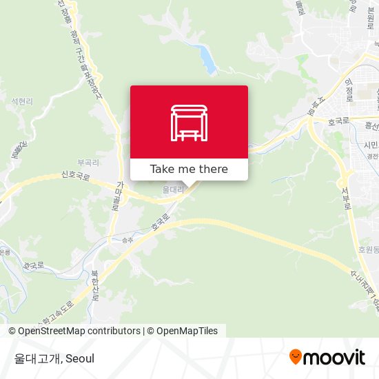 울대고개 map