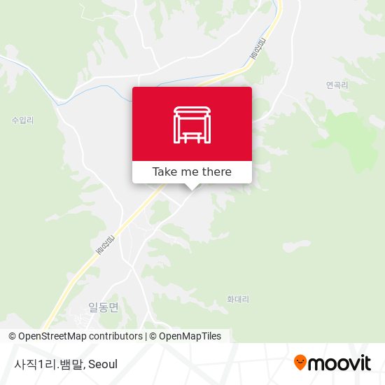 사직1리.뱀말 map