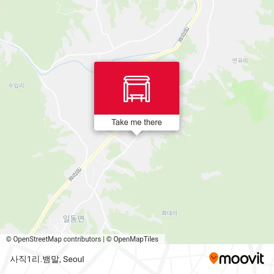 사직1리.뱀말 map
