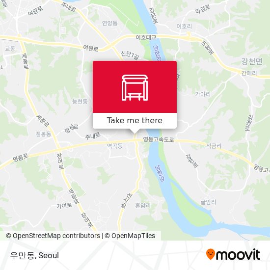 우만동 map