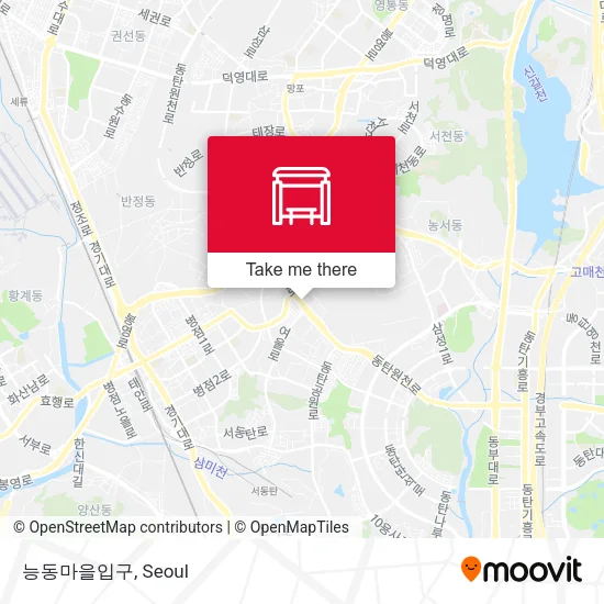 능동마을입구 map