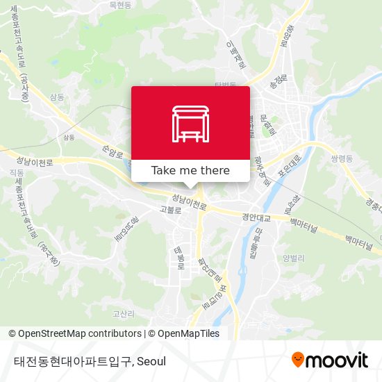 태전동현대아파트입구 map