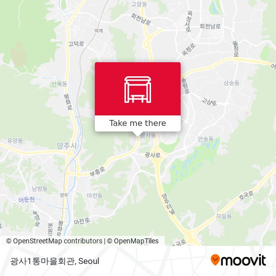 광사1통마을회관 map