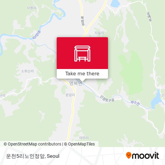 운천5리노인정앞 map