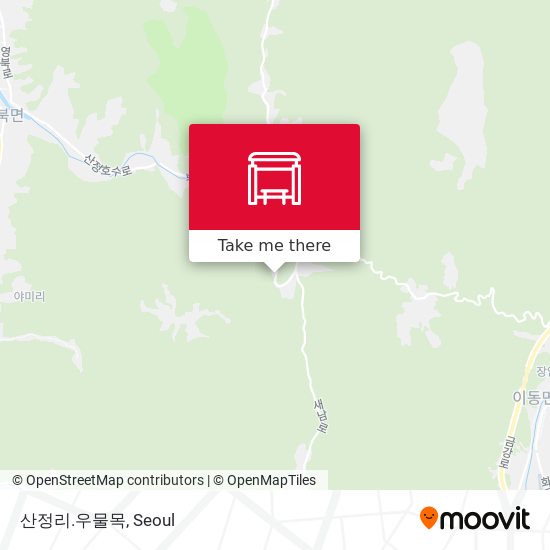 산정리.우물목 map