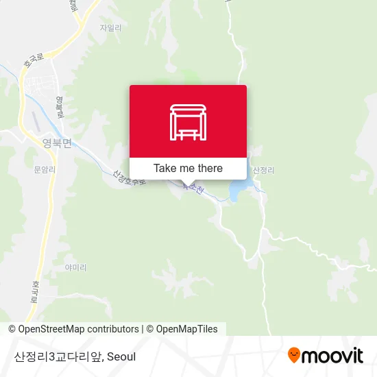 산정리3교다리앞 map