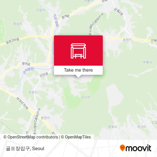 골프장입구 map