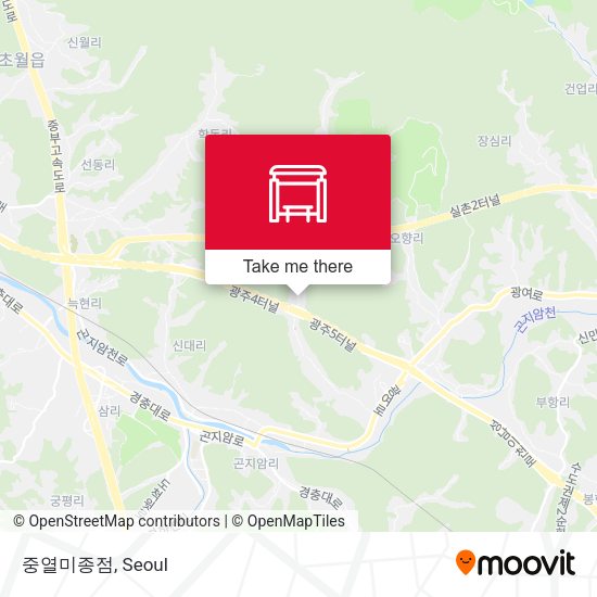 중열미종점 map