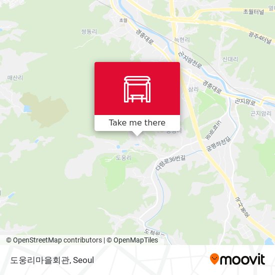 도웅리마을회관 map