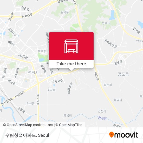 우림청설아파트 map