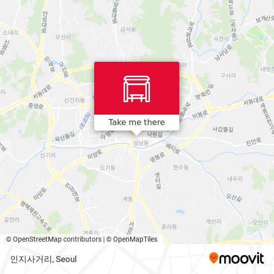 인지사거리 map