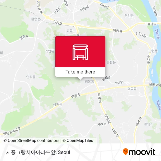 세종그랑시아아파트앞 map