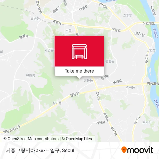 세종그랑시아아파트입구 map