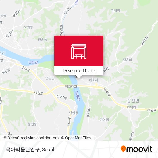 목아박물관입구 map