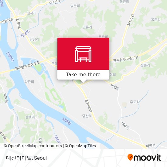 대신터미널 map
