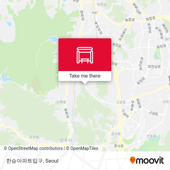 한승아파트입구 map