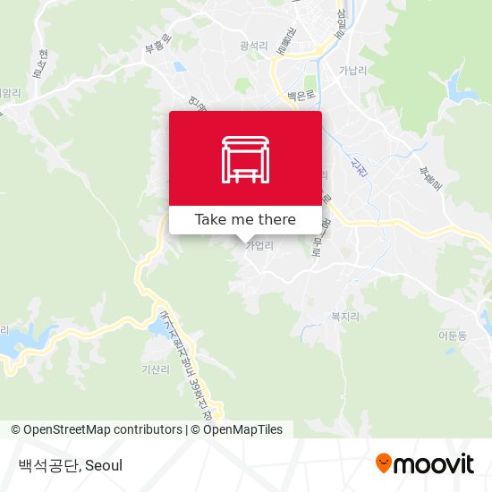 백석공단 map
