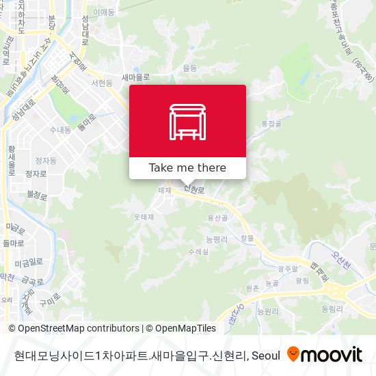 현대모닝사이드1차아파트.새마을입구.신현리 map