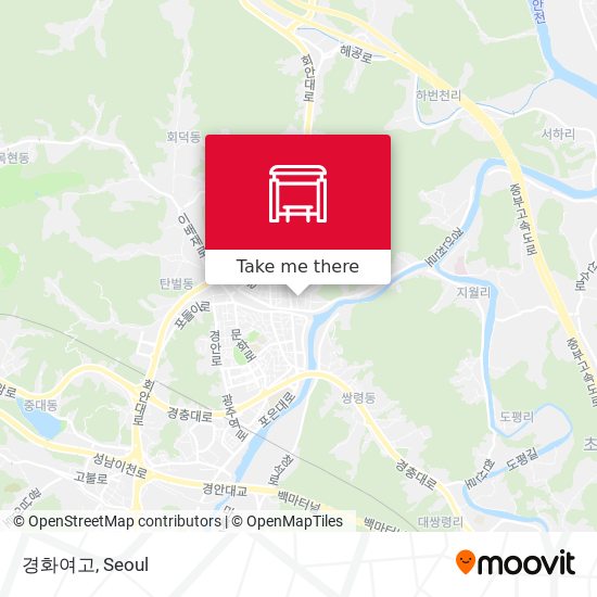 경화여고 map