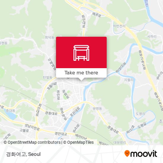 경화여고 map