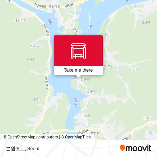 분원초교 map
