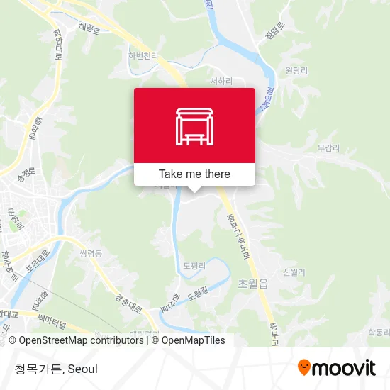 청목가든 map
