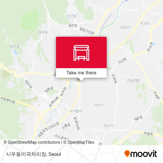 시우동미곡처리장 map