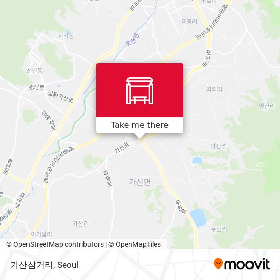 가산삼거리 map