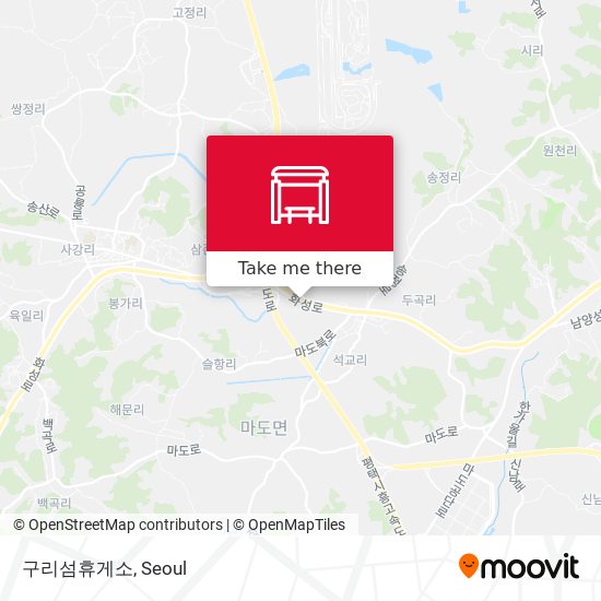 구리섬휴게소 map