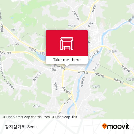 장지삼거리 map