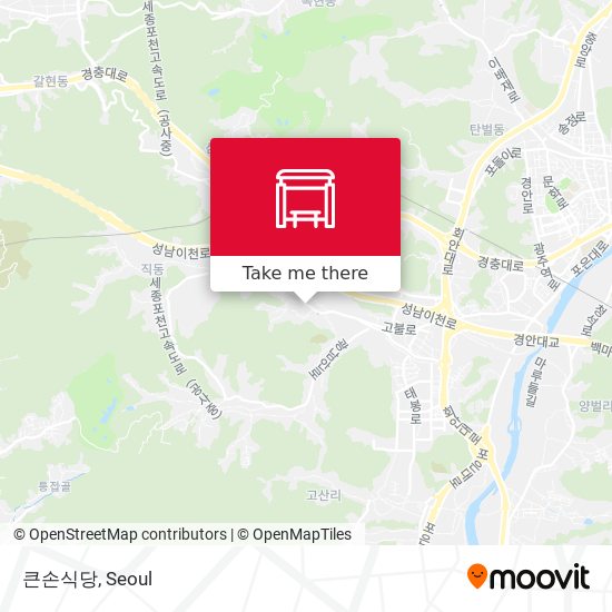 큰손식당 map