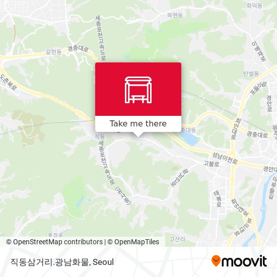 직동삼거리.광남화물 map
