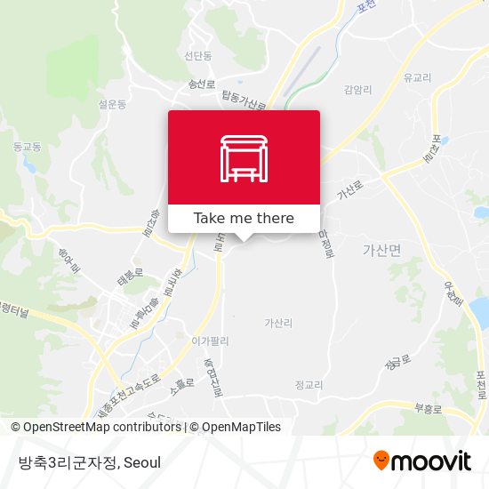 방축3리군자정 map