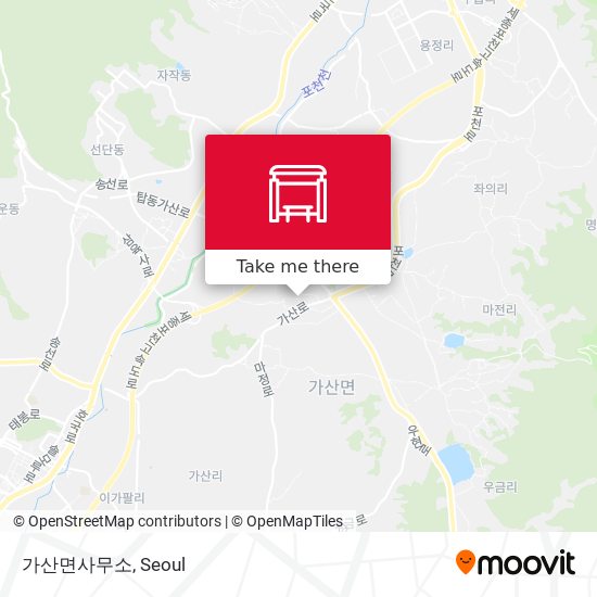 가산면사무소 map