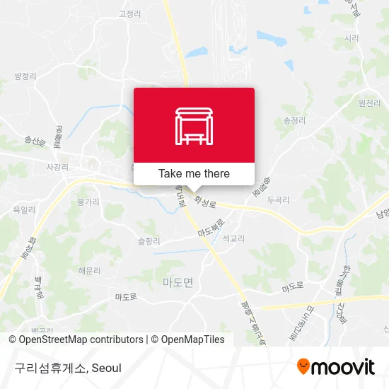 구리섬휴게소 map