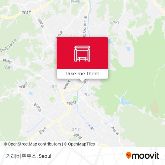 가래비주유소 map