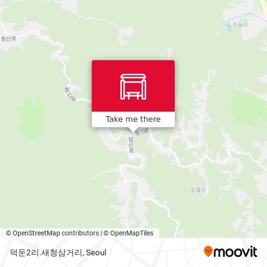 덕둔2리.새청삼거리 map