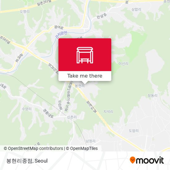 봉현리종점 map