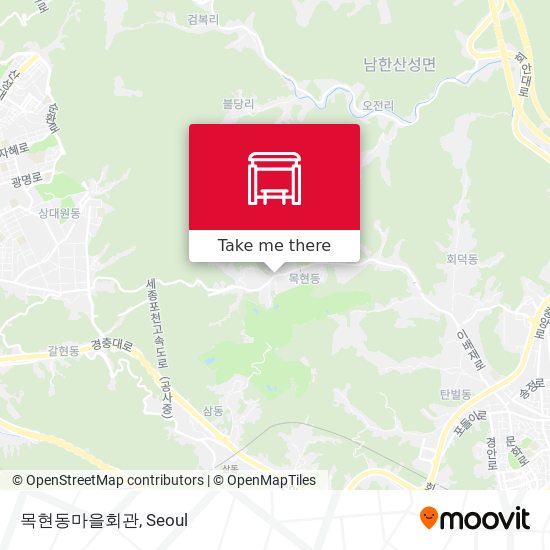 목현동마을회관 map