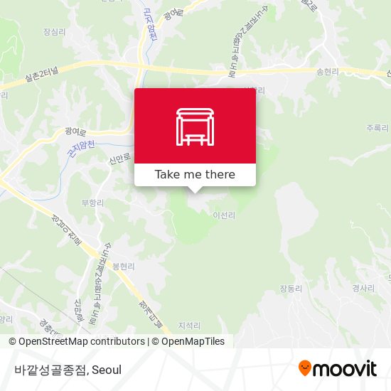 바깥성골종점 map