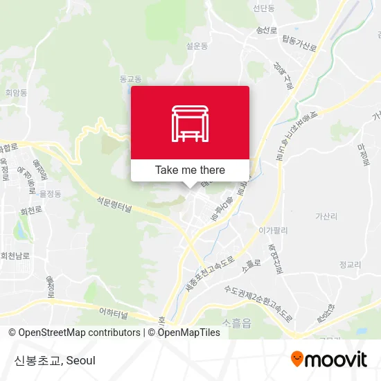 신봉초교 map