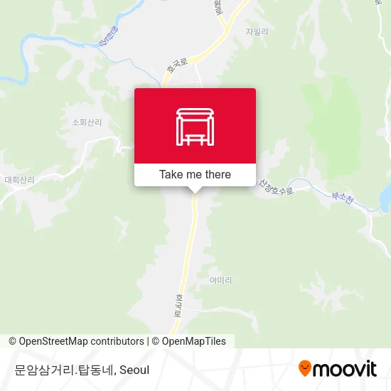 문암삼거리.탑동네 map