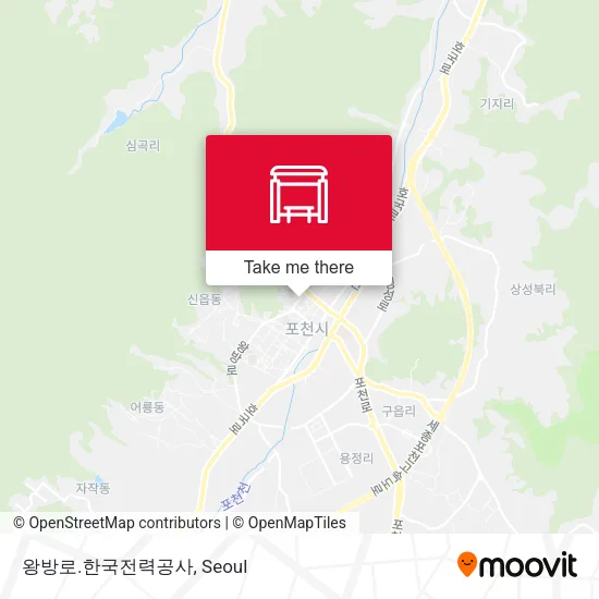 왕방로.한국전력공사 map