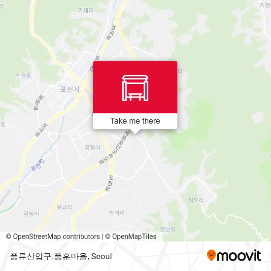 풍류산입구.풍훈마을 map