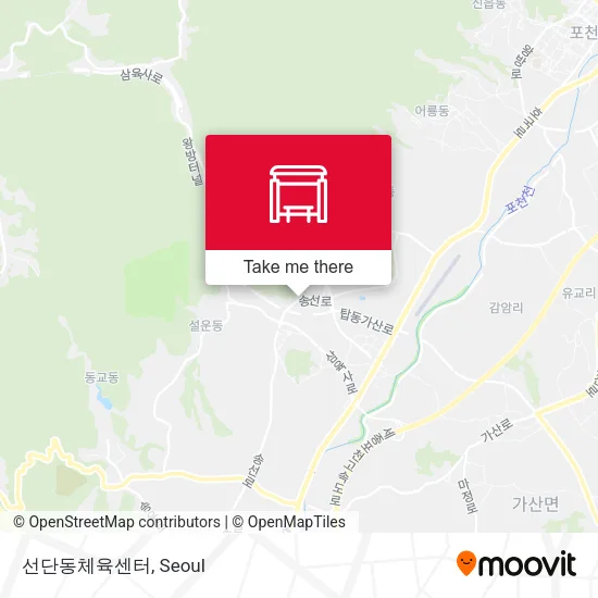 선단동체육센터 map
